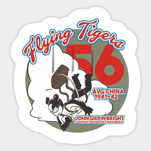 John Gilpin Bright - 56 - Flying Tigers Sticker